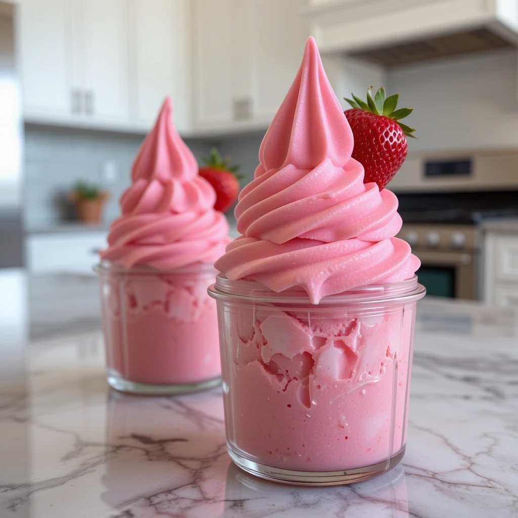 Creamy Strawberry Frozen Delight
