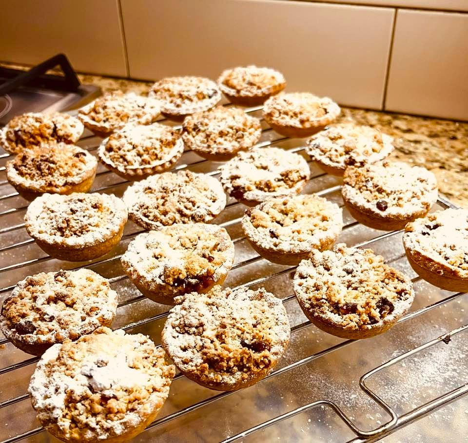 GF Mince Pies with Orange Zest Pastry & Pecan-Almond Crumble